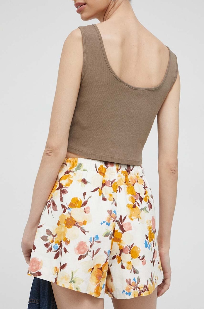 Îmbrăcăminte Abercrombie & Fitch pantaloni scurti din in KI149.3188.812 galben