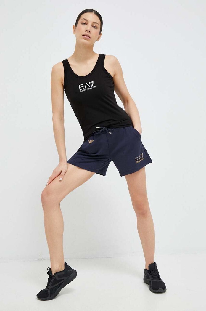 Kratke hlače EA7 Emporio Armani 3RTS63.TJ9RZ mornarsko plava SS23