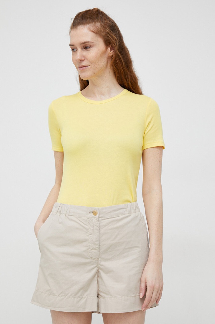 Tommy Hilfiger Szorty bawełniane beżowy WW0WW38729.PPYX