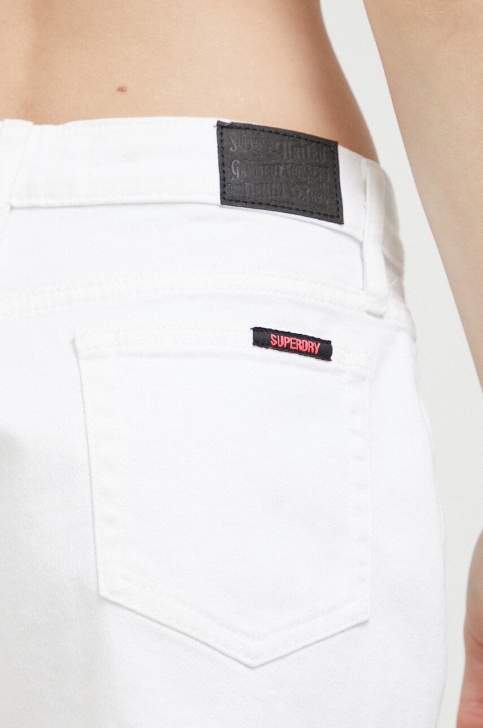 Džínové šortky Superdry bílá W7110400A.01C