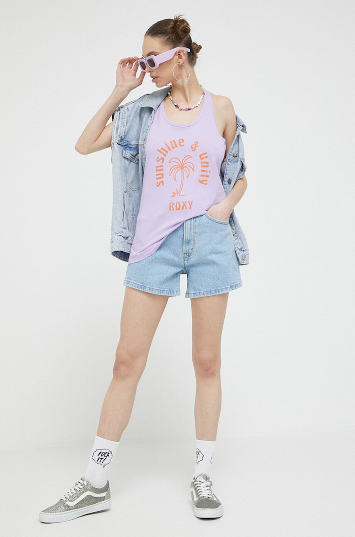 Džínové šortky Abercrombie & Fitch KI149.3151.280 modrá SS23