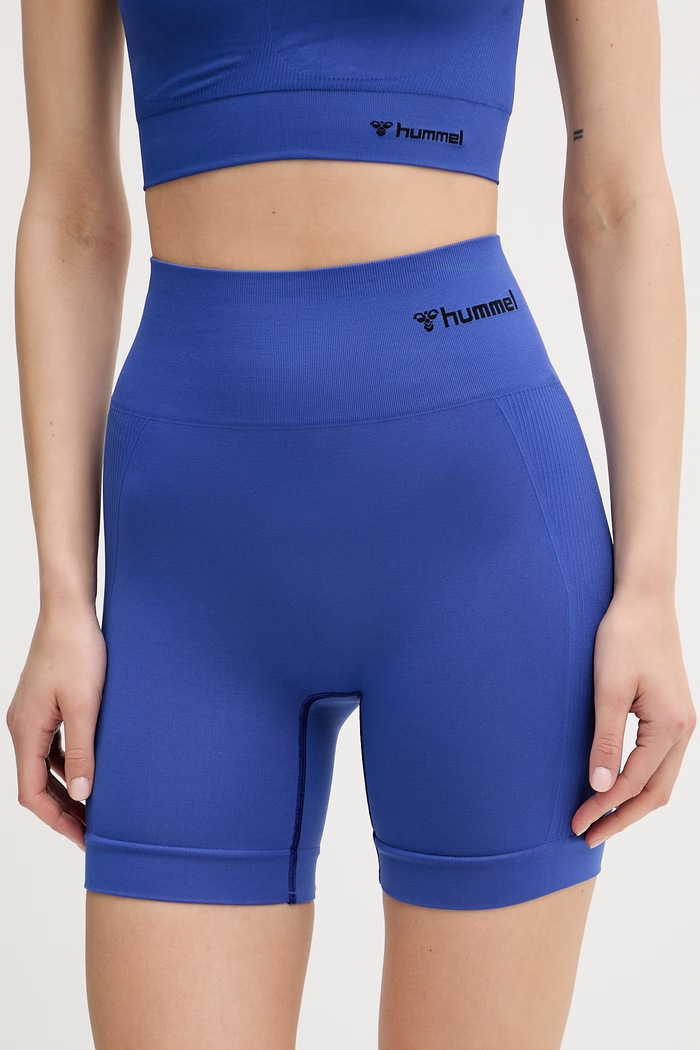 Hummel športové šortky dámske hmlTIF SEAMLESS SHORTS modrá 214151