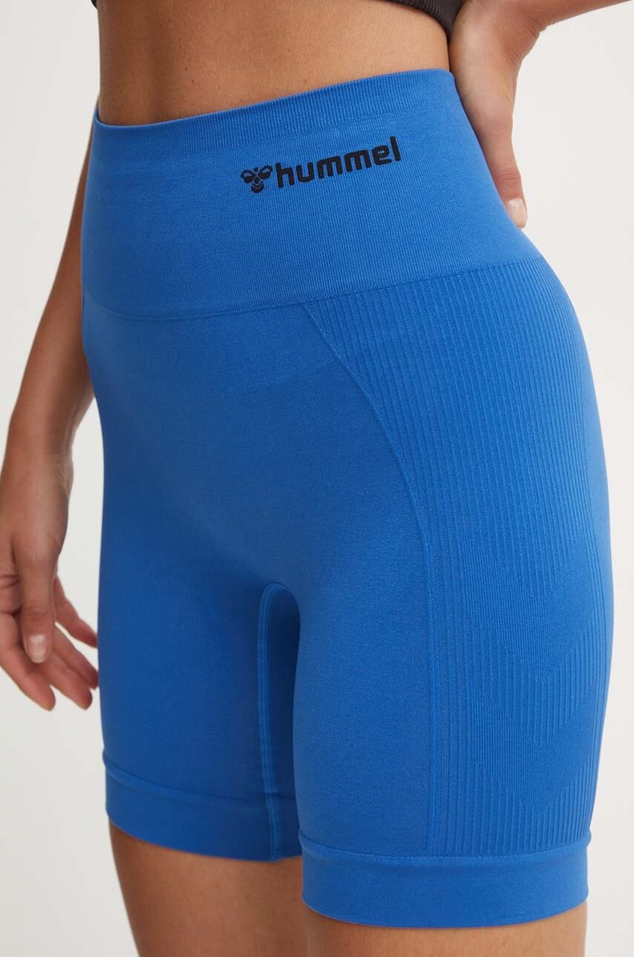 Hummel szorty sportowe damskie HmlTIF SEAMLESS SHORTS niebieski 214151