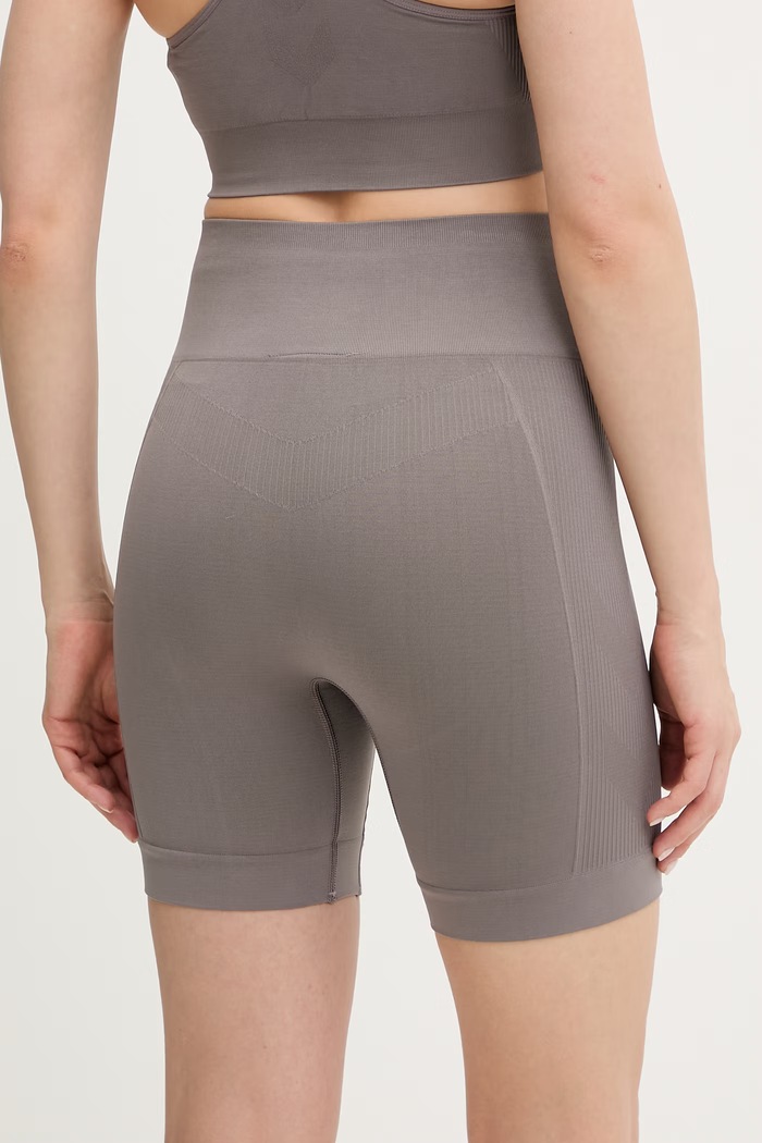 Odzież Hummel szorty sportowe damskie hmlTIF SEAMLESS SHORTS 214151 szary