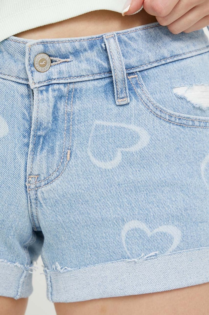 Τζιν σορτς Hollister Co. μπλε KI349.3225.280