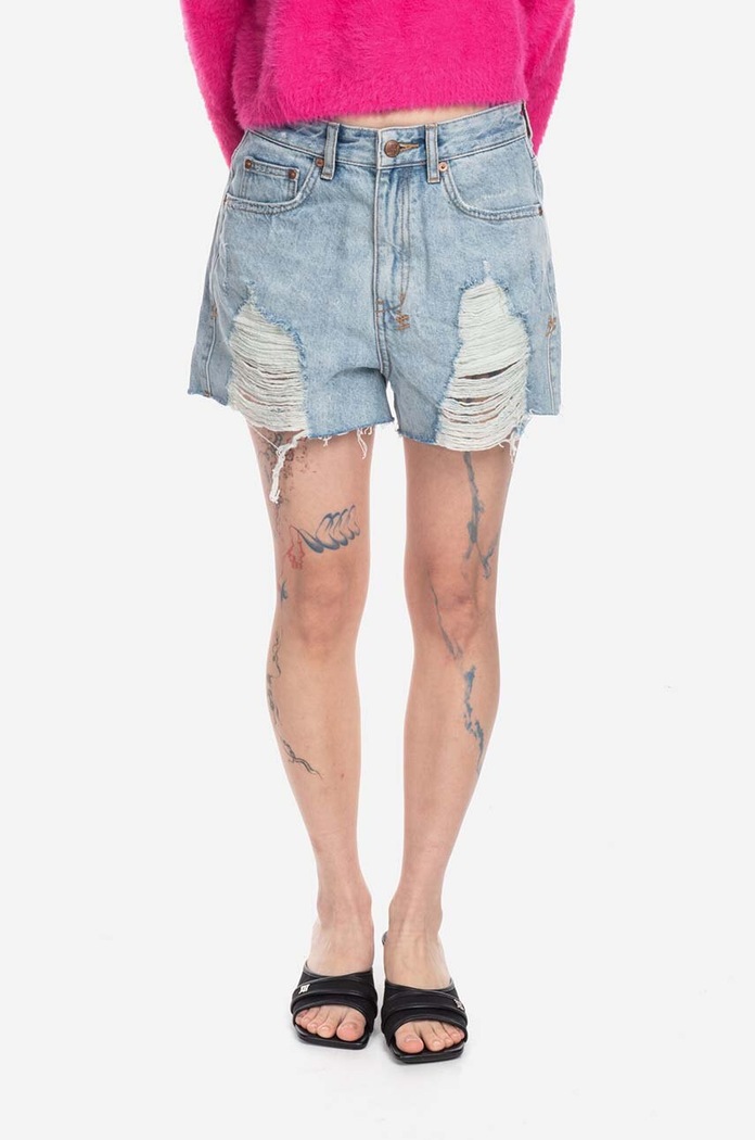 KSUBI szorty jeansowe aplikacja niebieski 5000004525