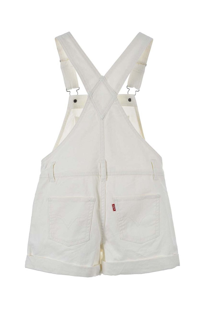 Детски дънков къс панталон Levi's 4EH030 бял SS26