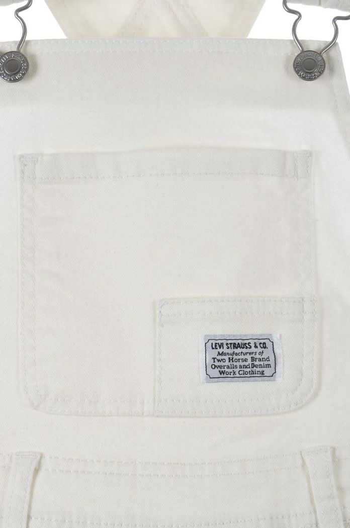 Момиче Детски дънков къс панталон Levi's 4EH030 бял