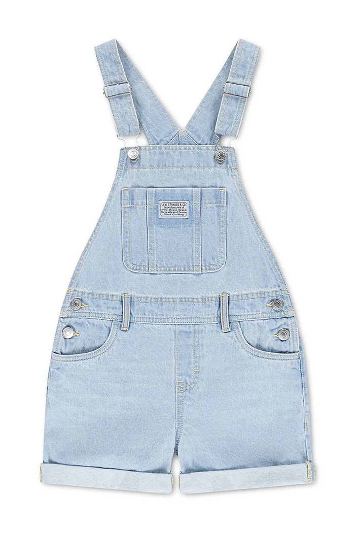 Detské rifľové krátke nohavice Levi's 4EH030 modrá SS26