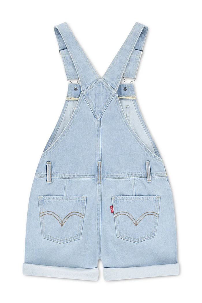 Dievča Detské rifľové krátke nohavice Levi's 4EH030 modrá