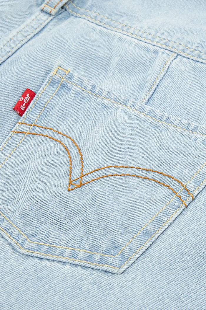 Detské rifľové krátke nohavice Levi's modrá 4EH030