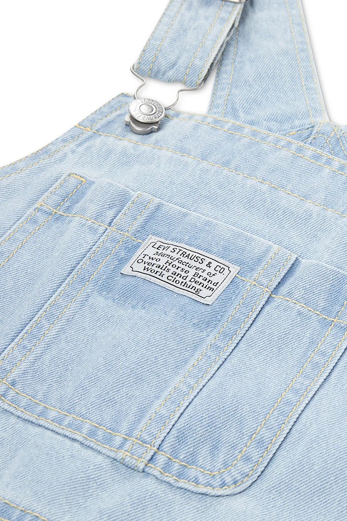 Detské rifľové krátke nohavice Levi's 4EH030 modrá