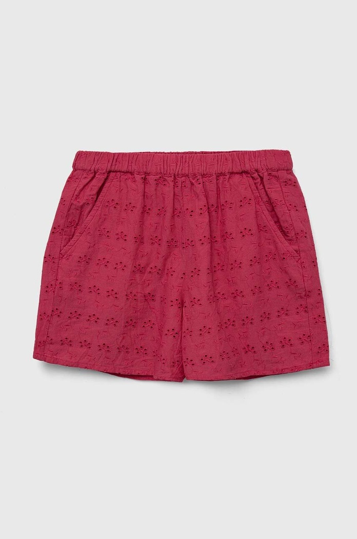 Sisley szorty bawełniane dziecięce bawełna różowy 48TAY900I.G.SEASONAL