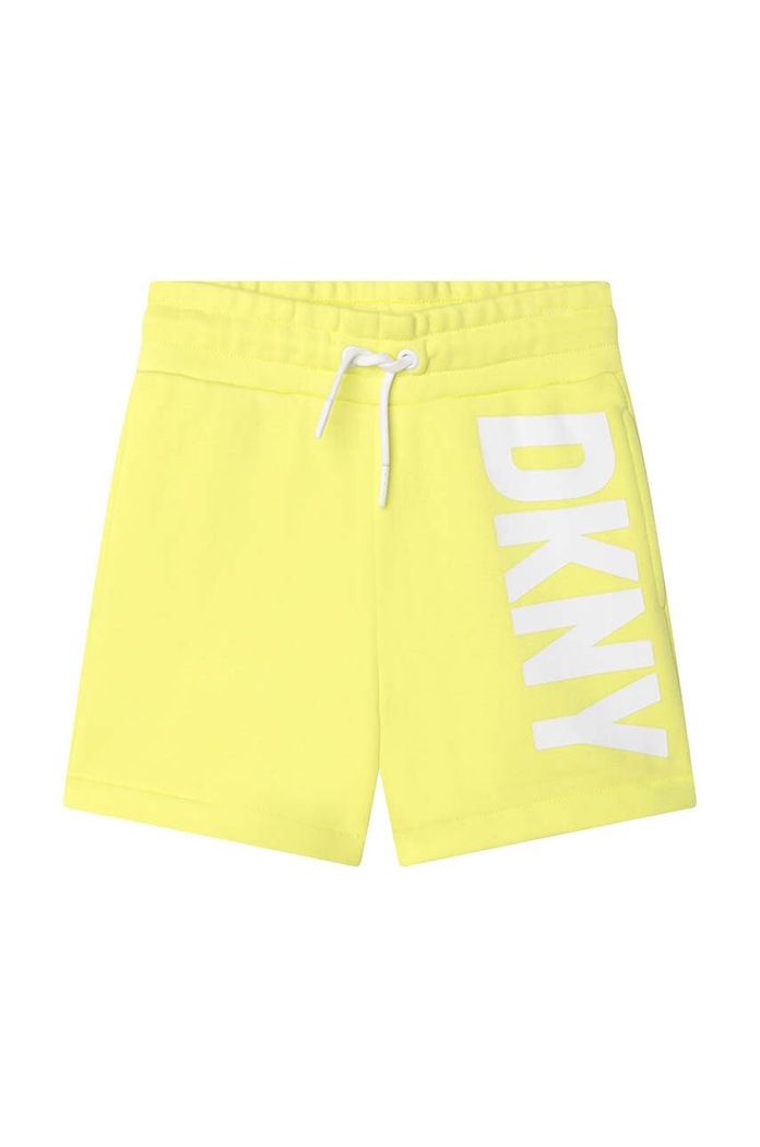 Dkny szorty dziecięce D34A91.128.149 żółty SS23