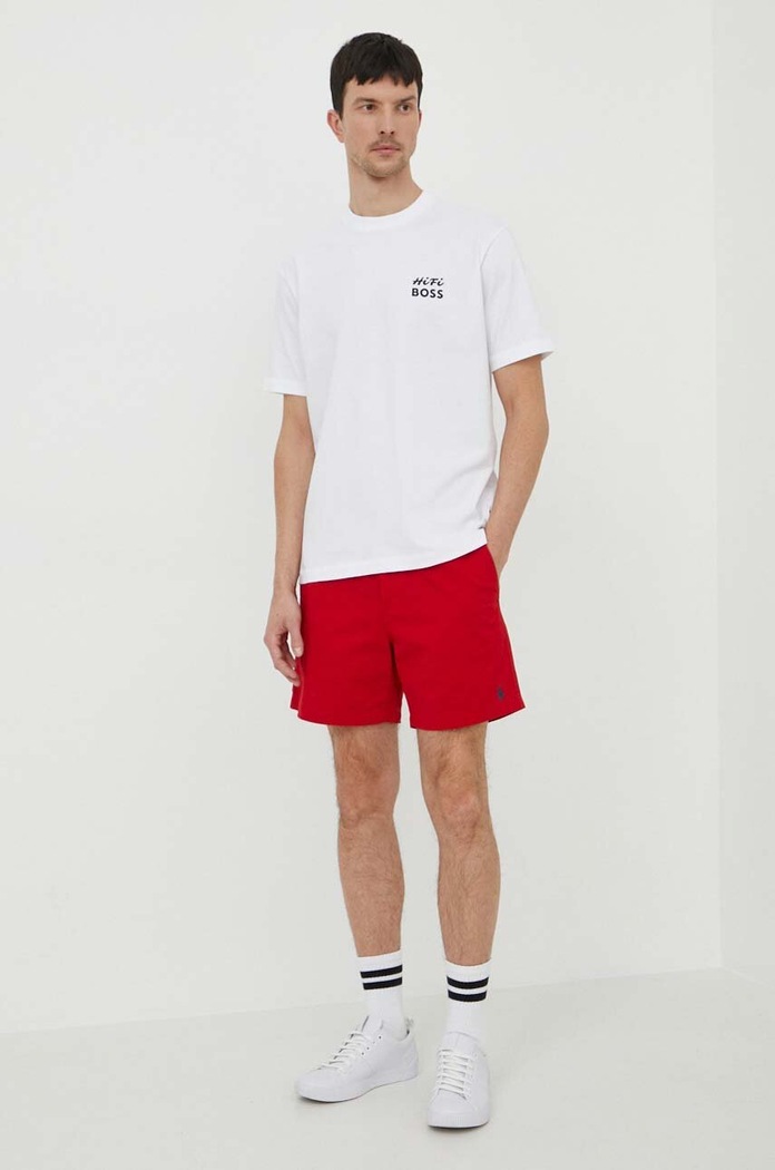 Polo Ralph Lauren szorty 710644995 czerwony SS26