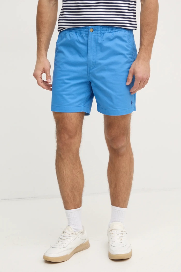 Polo Ralph Lauren szorty z elastanem niebieski 710644995
