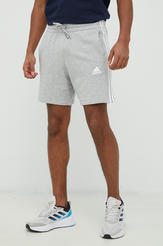 adidas szorty bawełniane wzorzyste szary IC9437