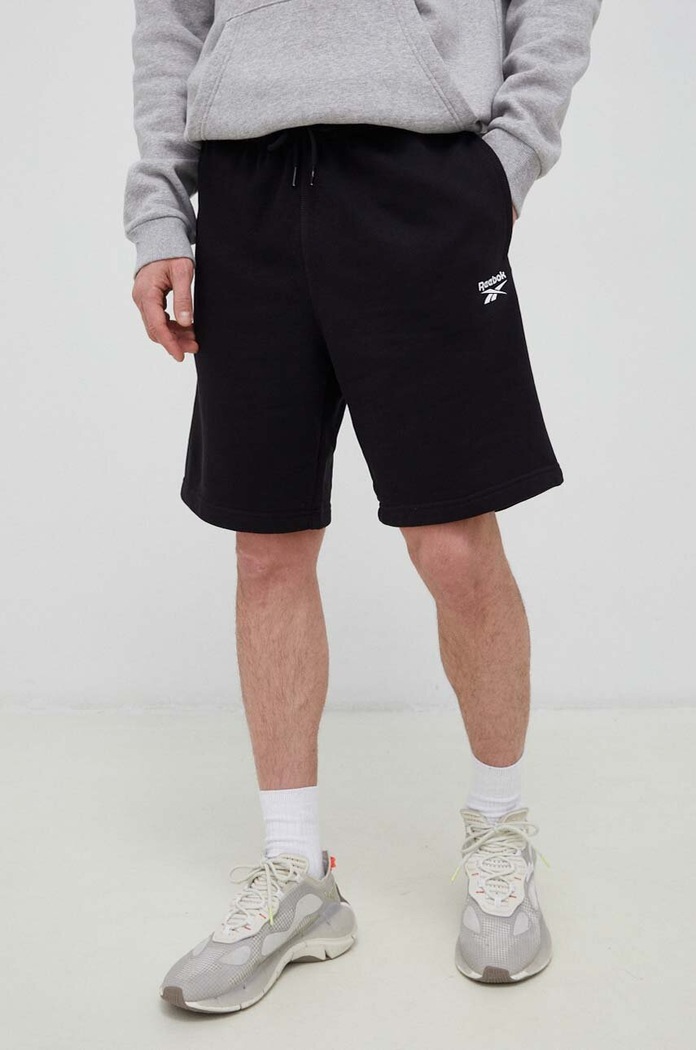 Reebok pantaloncini maglia nero HS7377