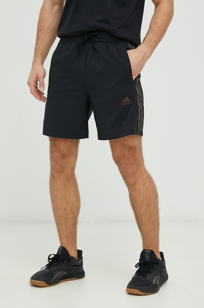 adidas szorty treningowe Essentials Chelsea tkanina czarny IC1493