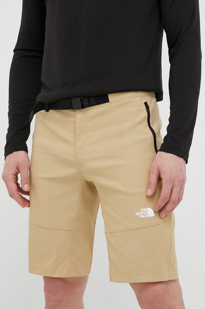 The North Face szorty outdoorowe Lightining z elastanem beżowy NF0A495OLK51
