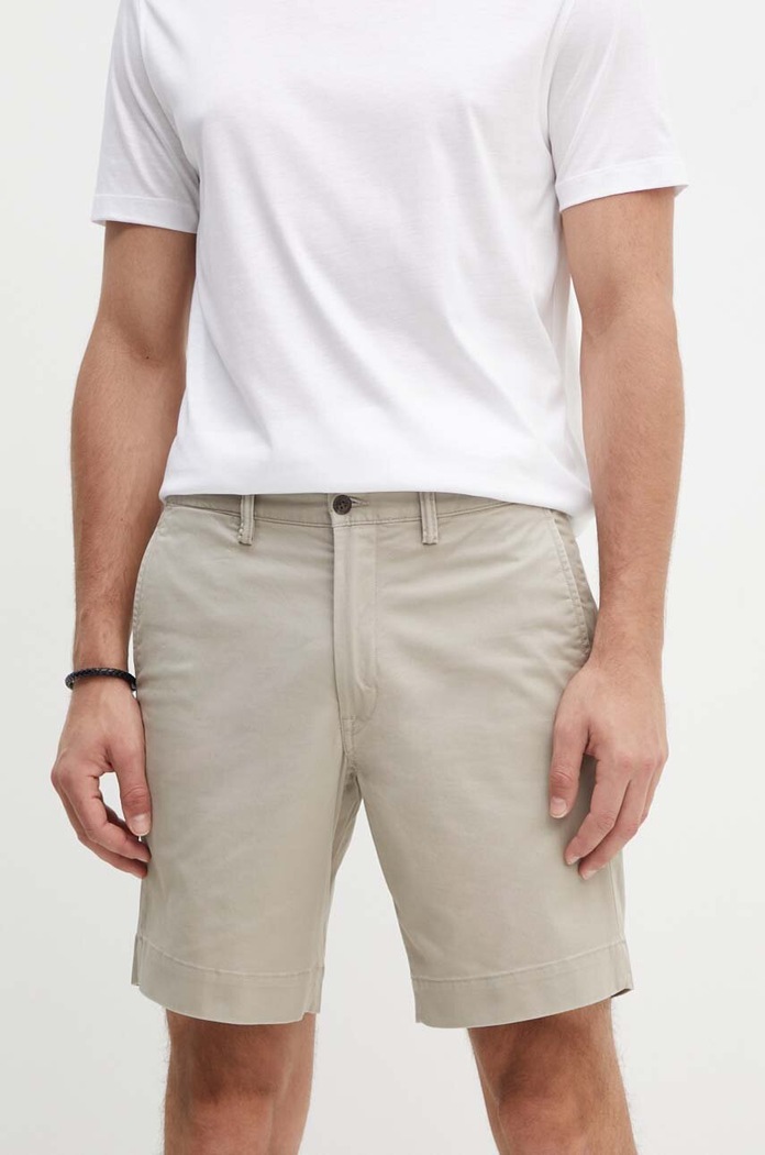 Polo Ralph Lauren σορτς chino βαμβάκι με ελαστάν Ανδρικά με ελαστάν μπεζ 710799213
