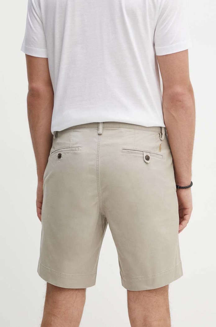 Ρούχα Polo Ralph Lauren σορτς chino βαμβάκι με ελαστάν Ανδρικά 710799213 μπεζ