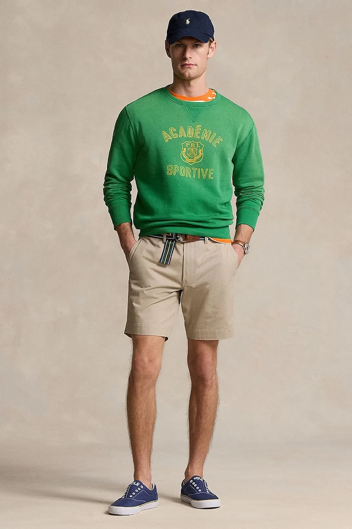 Oblečení Polo Ralph Lauren chino šortky pánské bavlněné s elastanem 710799213 béžová