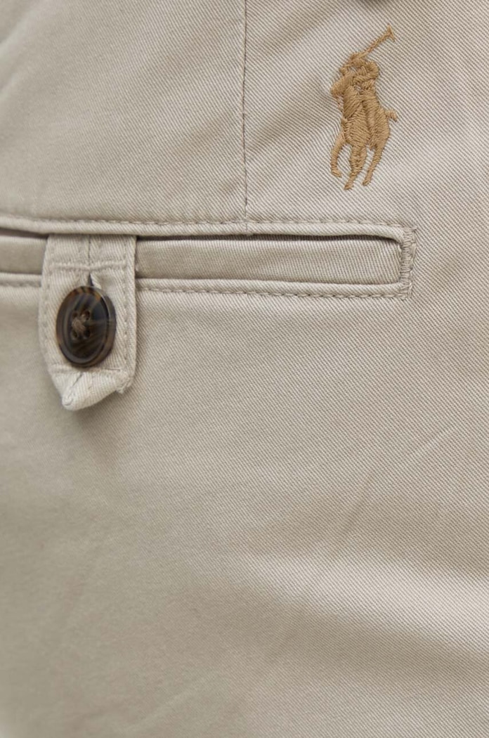 Polo Ralph Lauren σορτς chino βαμβάκι με ελαστάν Ανδρικά μπεζ 710799213