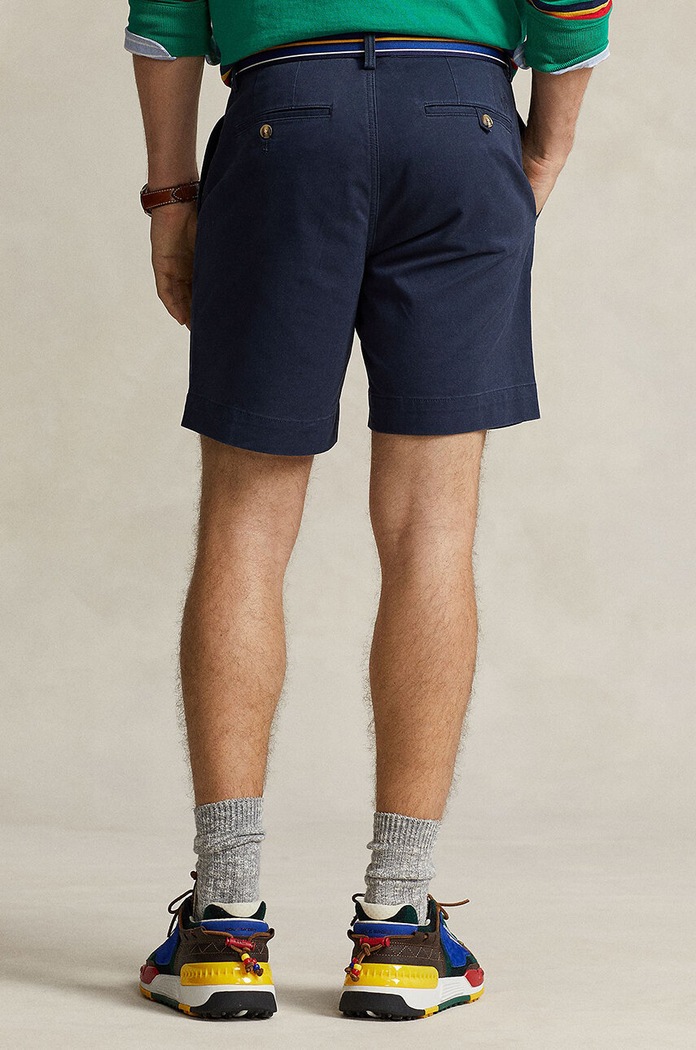 Oblečení Polo Ralph Lauren chino šortky pánské bavlněné s elastanem 710799213 námořnická modř