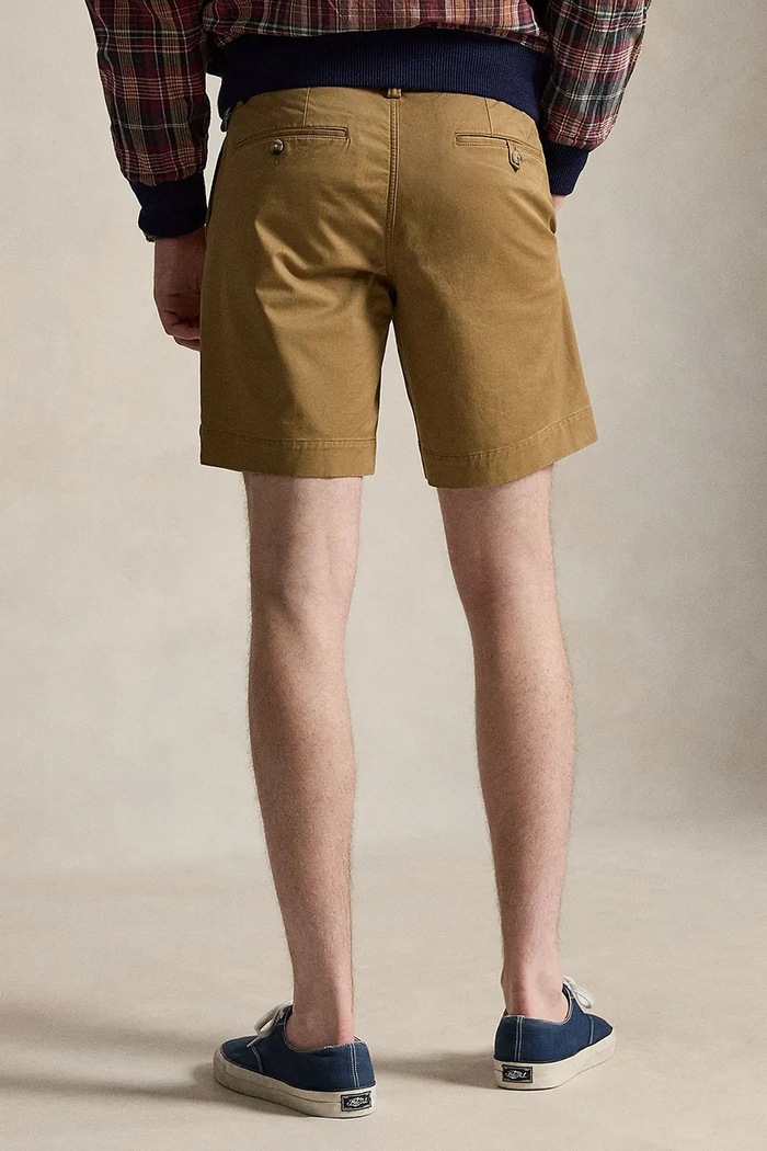 Polo Ralph Lauren σορτς chino βαμβάκι με ελαστάν Ανδρικά 710799213 πράσινο SS26