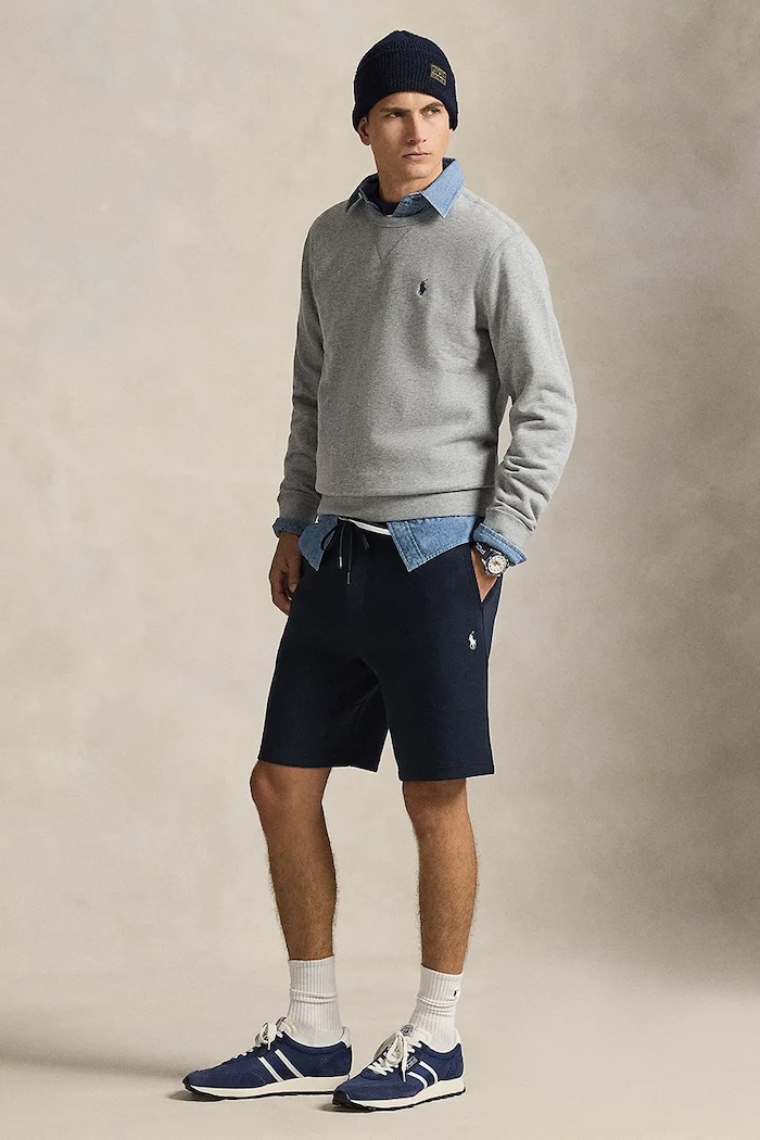 Oblečení Polo Ralph Lauren teplákové šortky pánské 710881520 námořnická modř