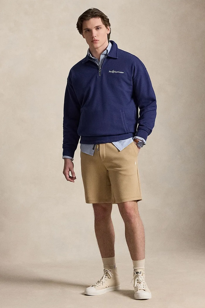 Odzież Polo Ralph Lauren szorty dresowe męskie 710881520 beżowy