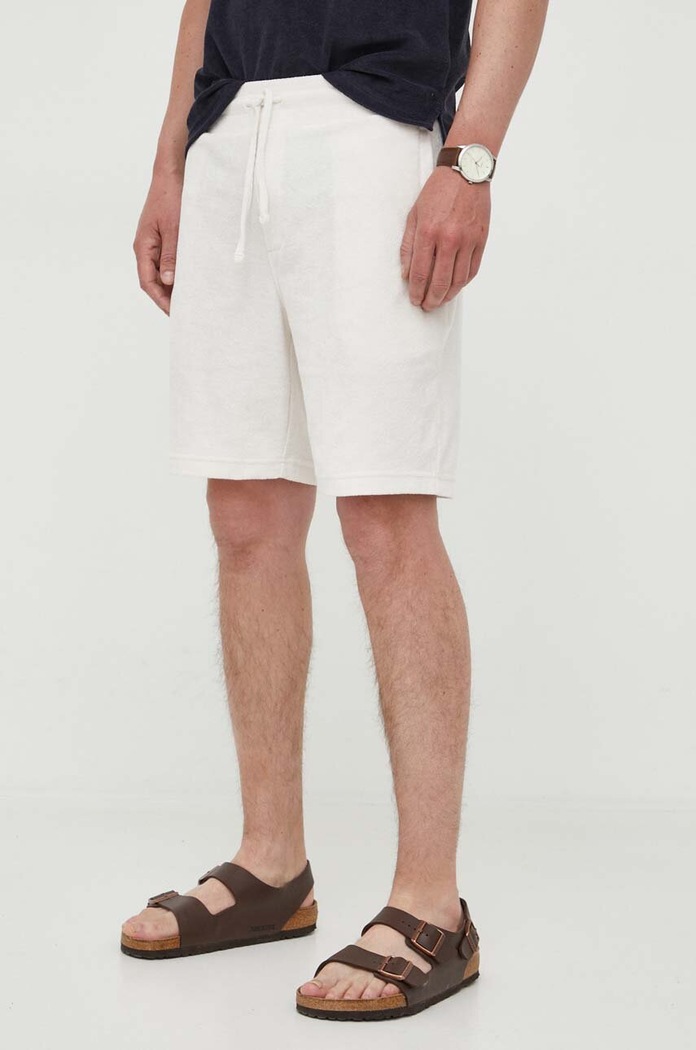 Tommy Hilfiger szorty dzianina beżowy MW0MW31364.PPYX