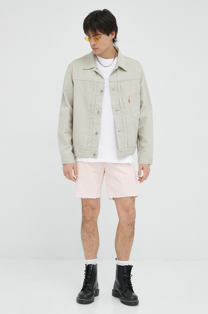Levi's szorty jeansowe 85221.0060 różowy SS23