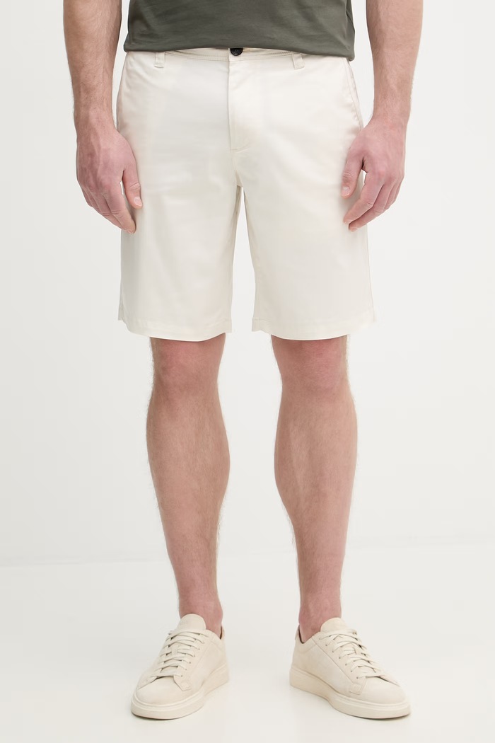 Armani Exchange pantaloni scurți bărbătești cu bumbac bej 8NZS42.ZN1RZ