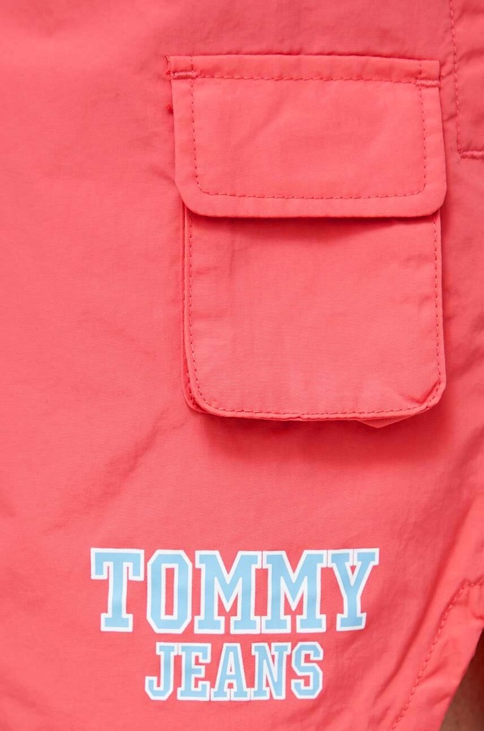 Plavkové šortky Tommy Jeans růžová DM0DM16290.PPYX