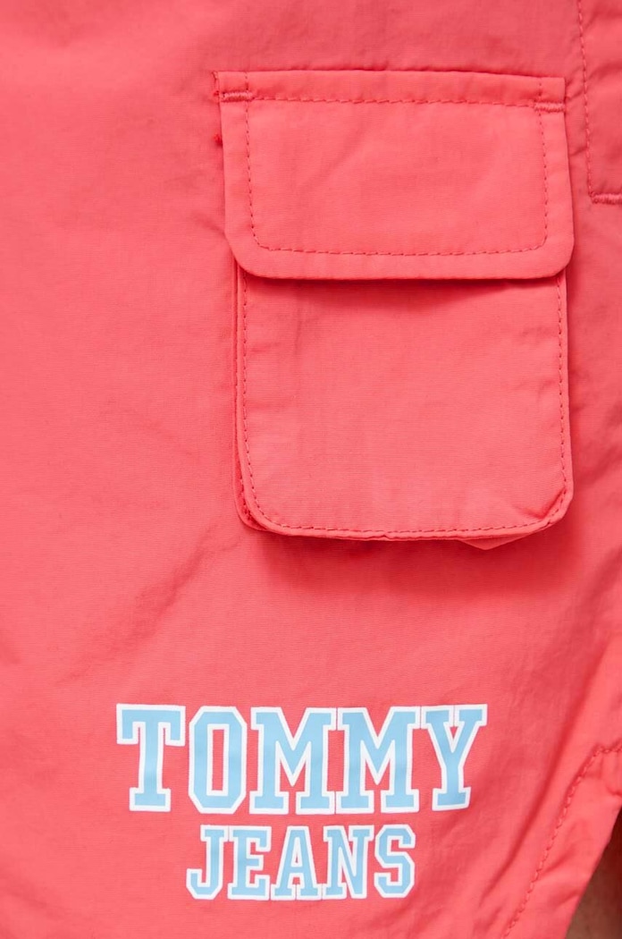 Plavkové šortky Tommy Jeans růžová DM0DM16290.PPYX