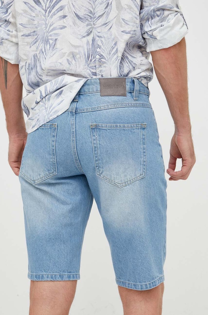 Odzież Lindbergh szorty jeansowe 30.550000HSW.HEAVYSTONE niebieski