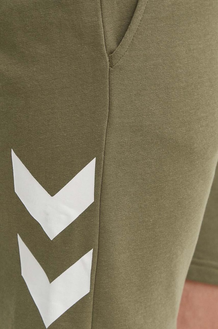 Bavlněné šortky Hummel hmlLEGACY SHORTS zelená 212568