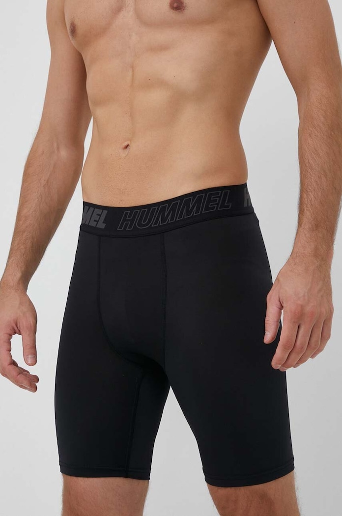 Tréninkové šortky Hummel hmlTE TOPAZ TIGHT SHORTS pletenina černá 213474