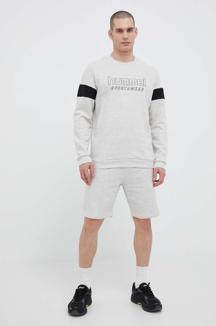 Kraťasy Hummel hmlLGC GABE SWEATSHORTS 218997 šedá SS24