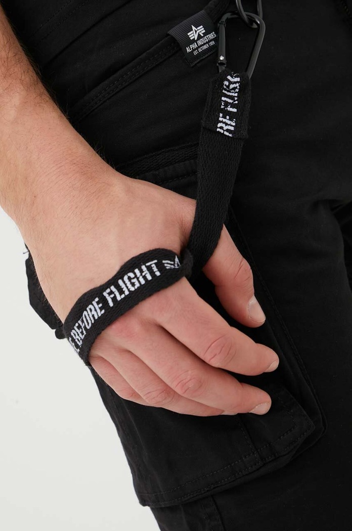 Šortky Alpha Industries čierna 116213