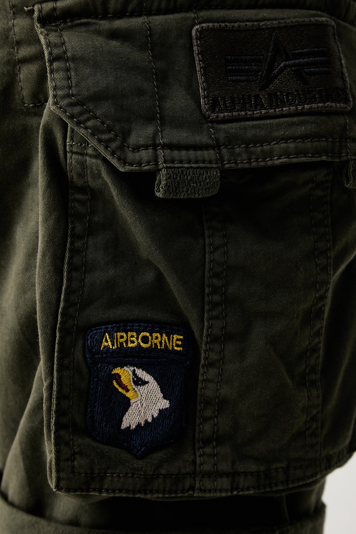 Alpha Industries cargo férfi pamut elasztánnal zöld 186209