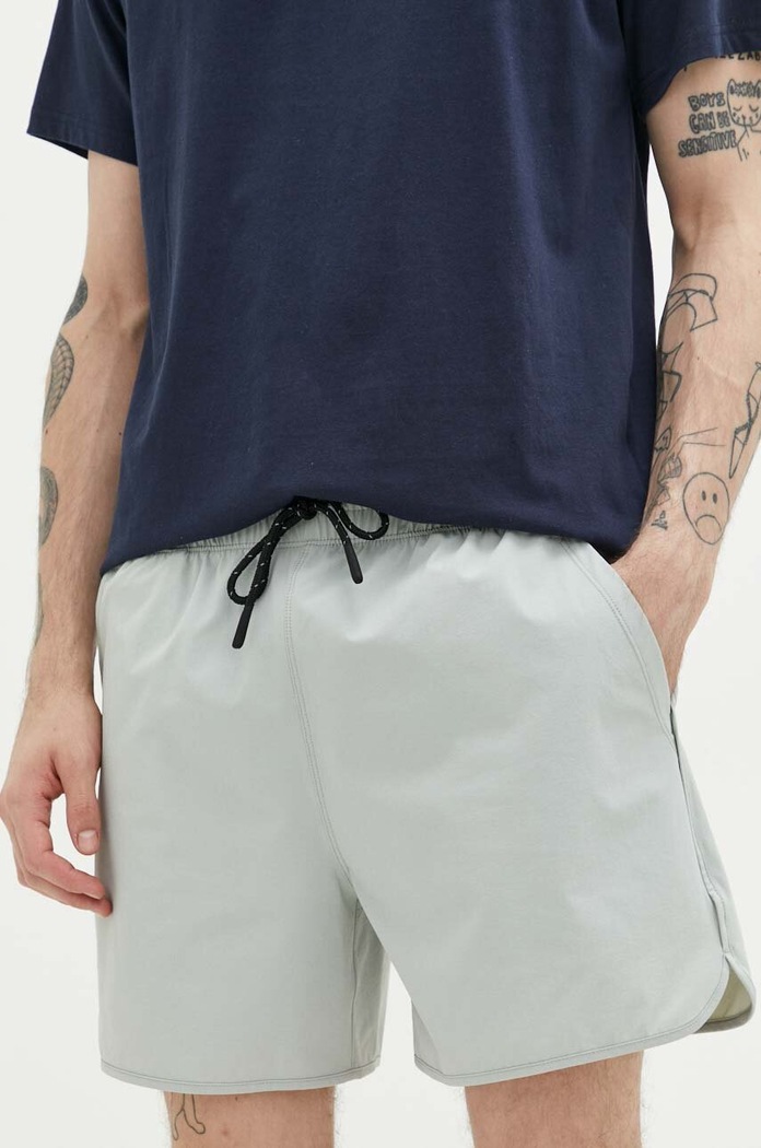 Kraťasy Abercrombie & Fitch látka šedá KI128.3087.130