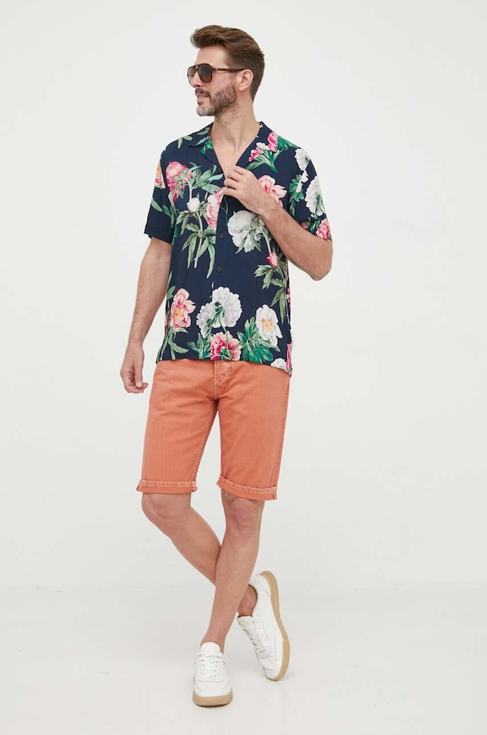 Τζιν σορτς Pepe Jeans Callen PM801014.145 πορτοκαλί SS23