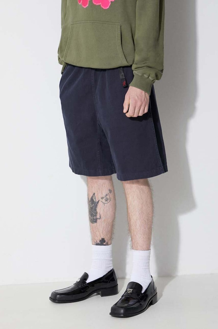 Gramicci pantaloni scurti din bumbac Gadget Short bleumarin G104.OGT