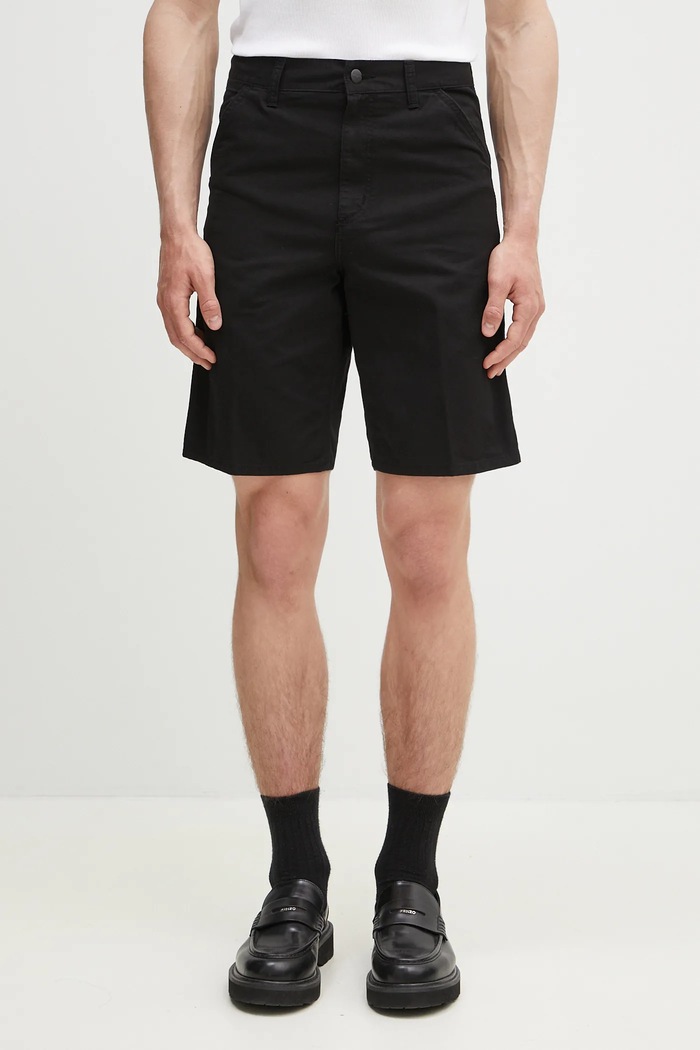 Carhartt WIP szorty jeansowe Single Knee Short gładkie czarny I031504.89GD