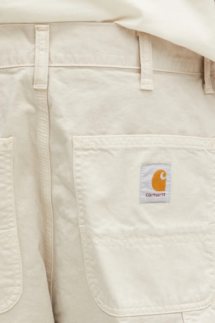 Carhartt WIP cotton shorts Single Knee Short beige I031504.2LPGD