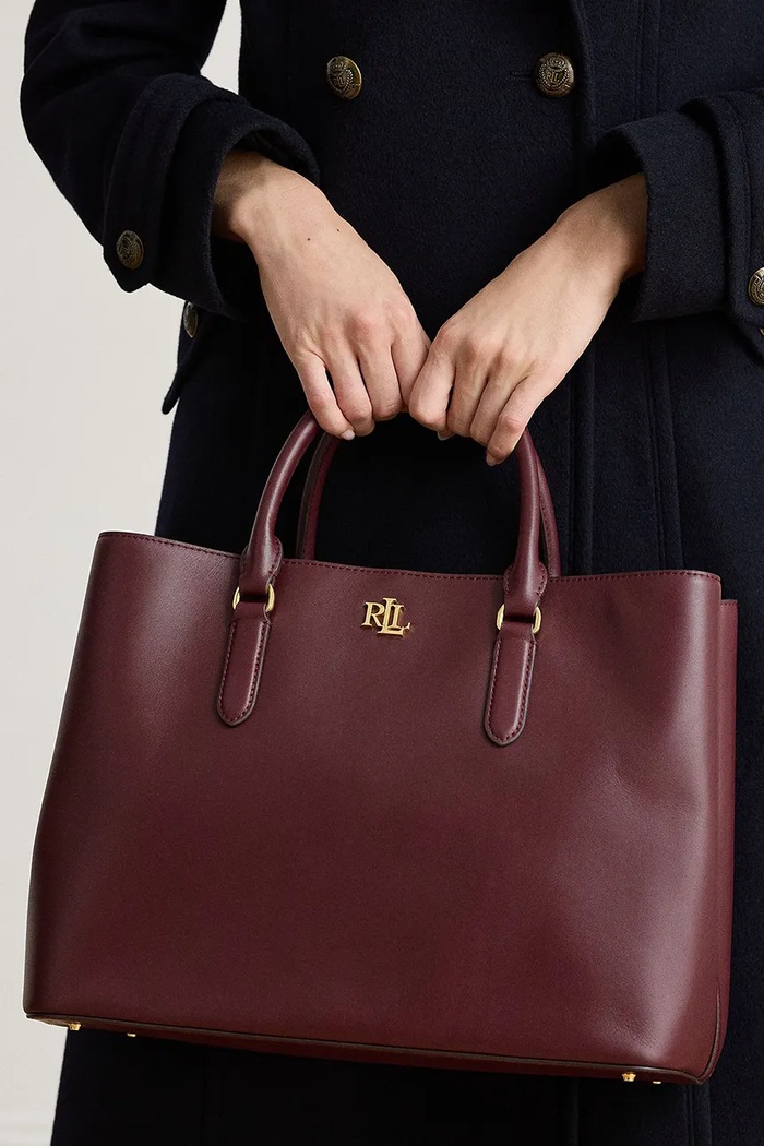 Lauren Ralph Lauren Torebka shopper damska skórzana 431876724
