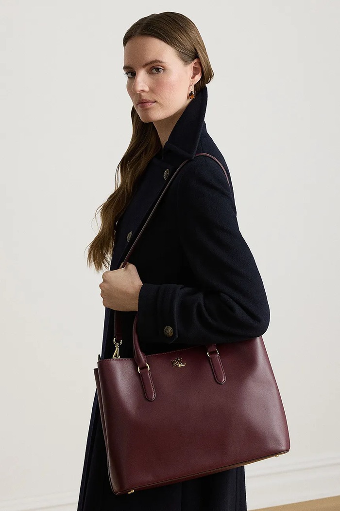 Lauren Ralph Lauren Torebka shopper damska skórzana 431876724